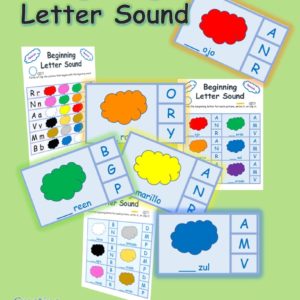 Spanish and English Beginning Letter Sound Colors