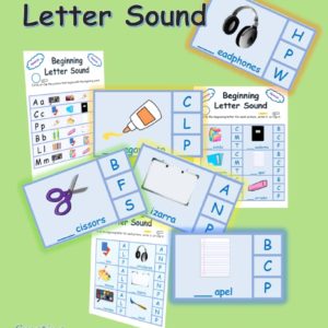 Spanish and English Beginning Letter Sound School Supplies